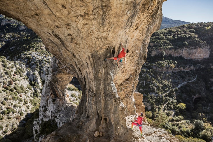 Rock climbing Rodellar Aragon Spain