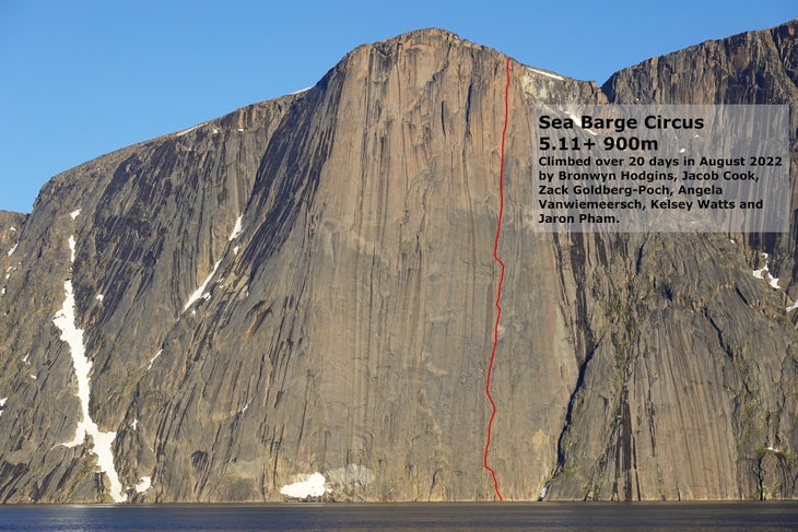 The 900-meter cliff of Qaersorssuaq (a.k.a. Sanderson’s Hope) rises out of the sea about 7.5 kilometers south of the village of Upernavik.