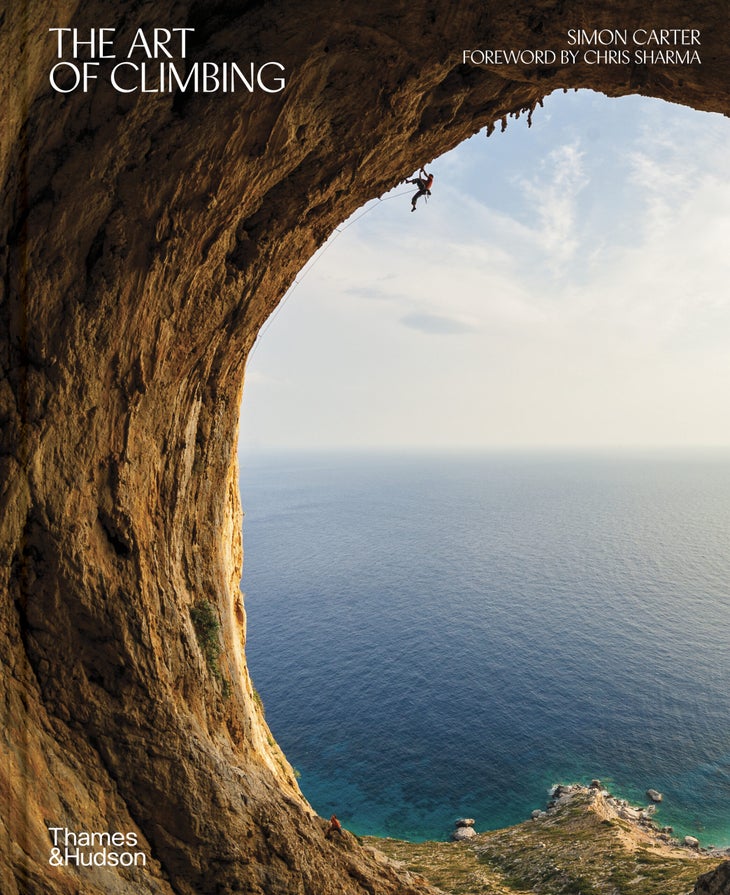 Cover of new climbing photography book called The Art of Climbing.