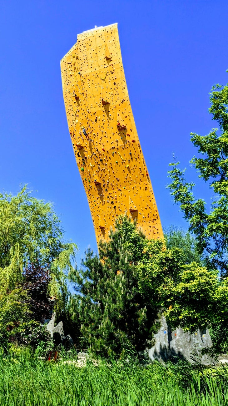 A photo of the Excalibur climbing spire at Klimcentrum Bjoeks