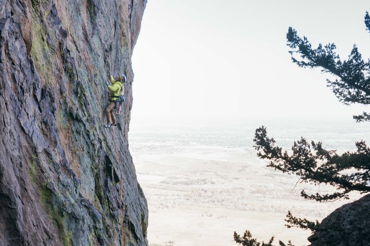 DiGiulian on a hard three pitch route in Colorado