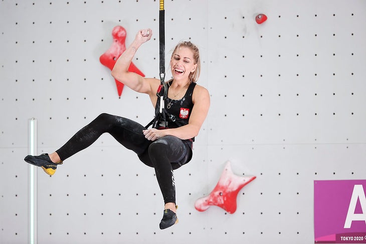 Aleksandra MIROSLAW of Poland at the Tokyo 2020 women's Combined final.