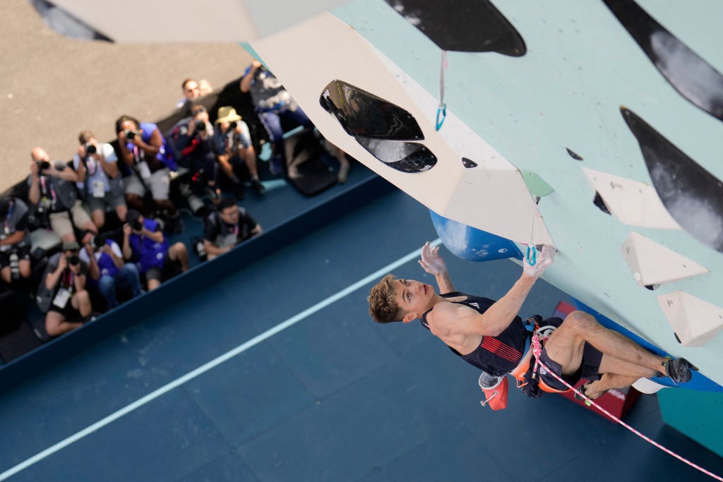 Results of the men’s sport climbing semi-finals at the Olympic Games in Paris