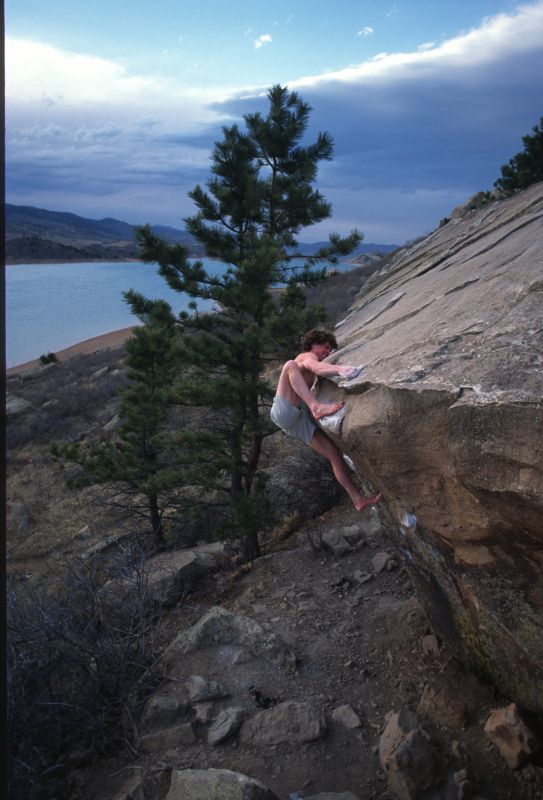 Francis Sanzaro bouldering