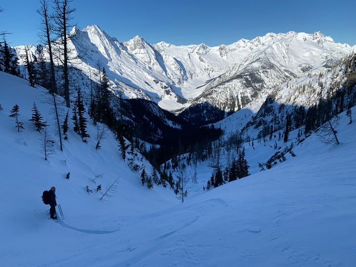 Matt Primomo out for a day in the backcountry