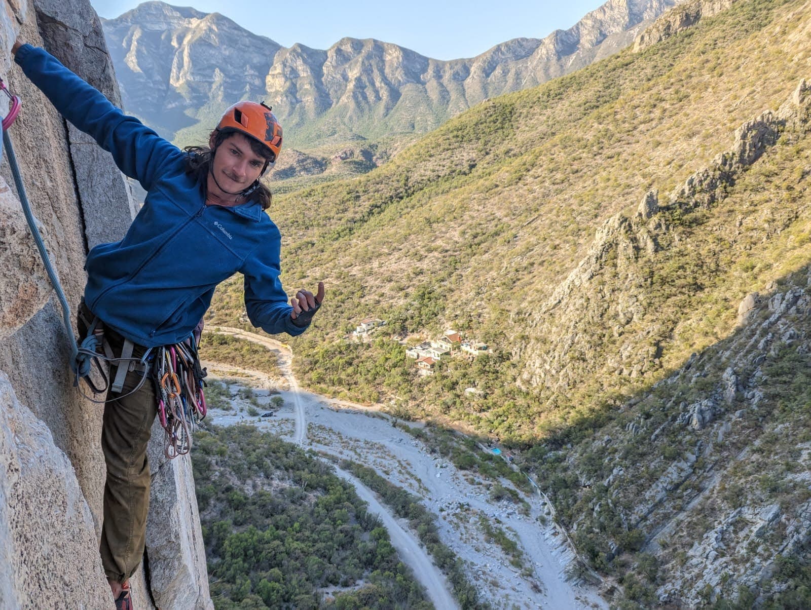 Matthew Richard climbing in Mexico