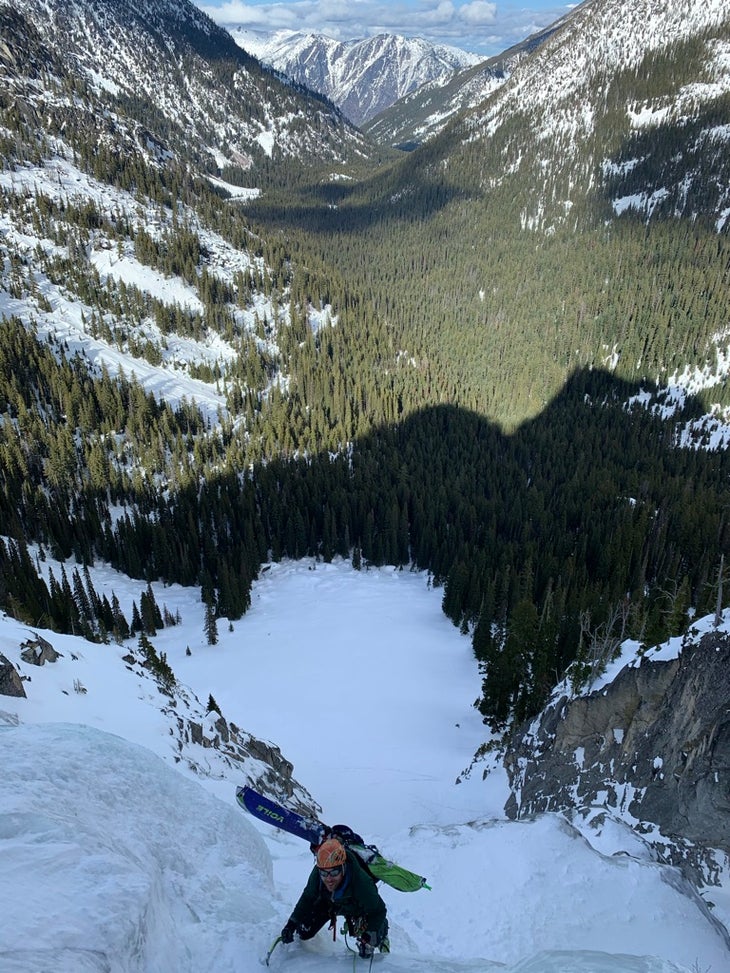 Matt Primomo ski mountaineering