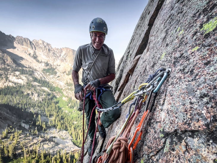 fixed anchors in wilderness areas with a rock climber