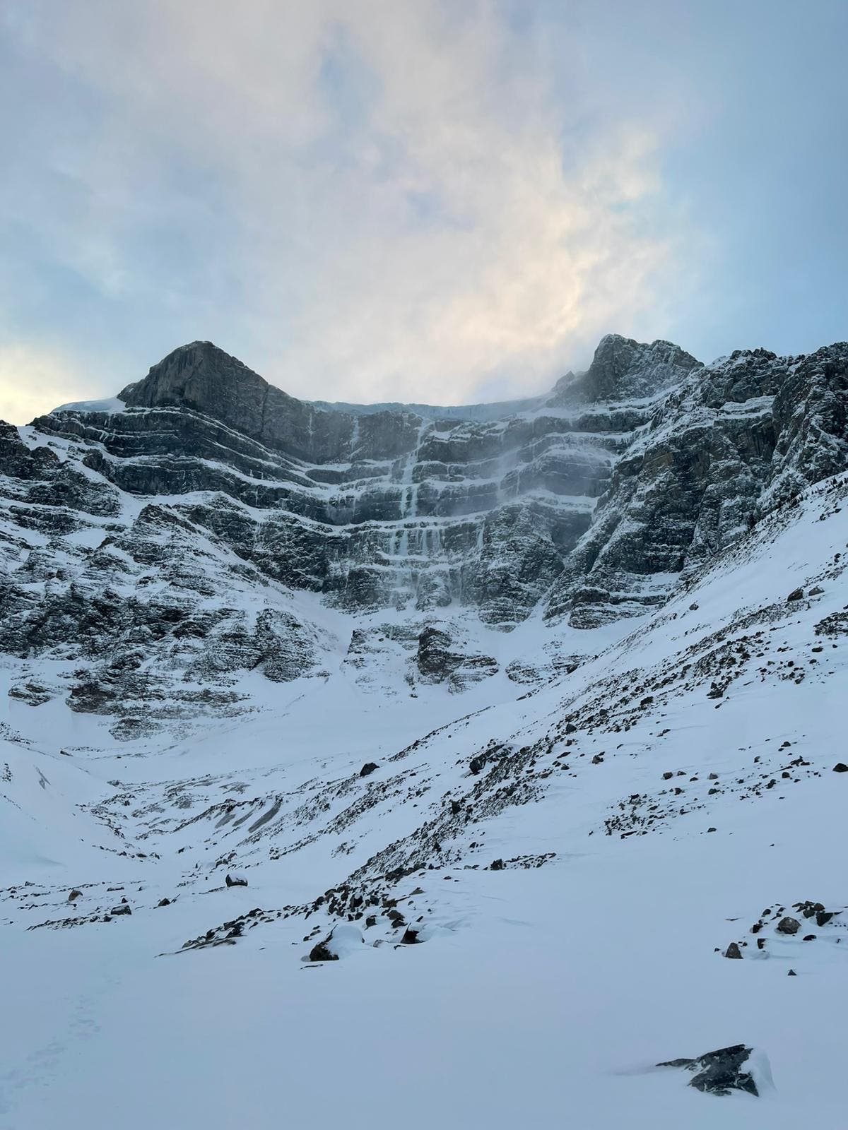 The ice climb Reality Bath in the Canadian Rockies.