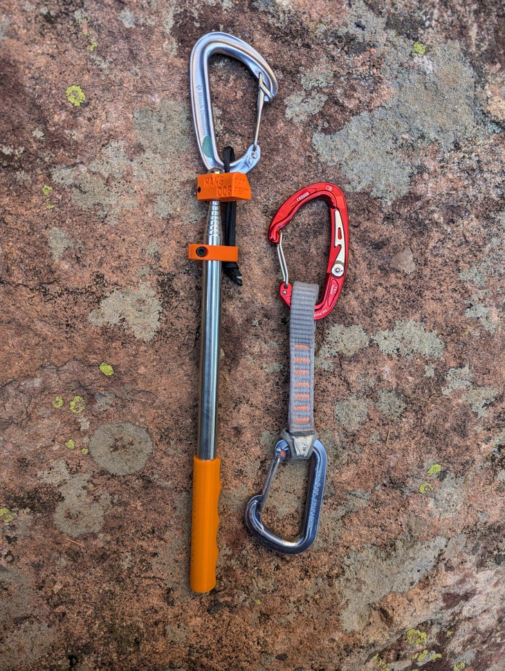 Magic Wand stick clip against rock