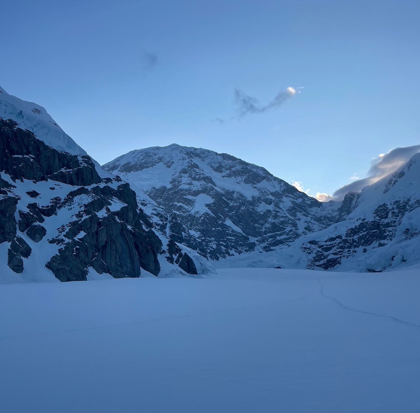 The 9,000-foot South Face of Denali. Balin Miller made a historica hard solo of the Alaskan mountain.