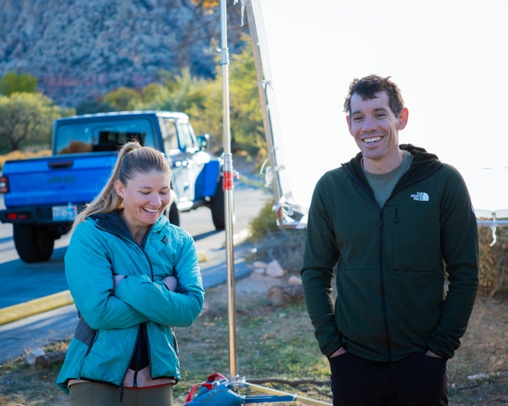 Hazel Findlay and Alex Honnold