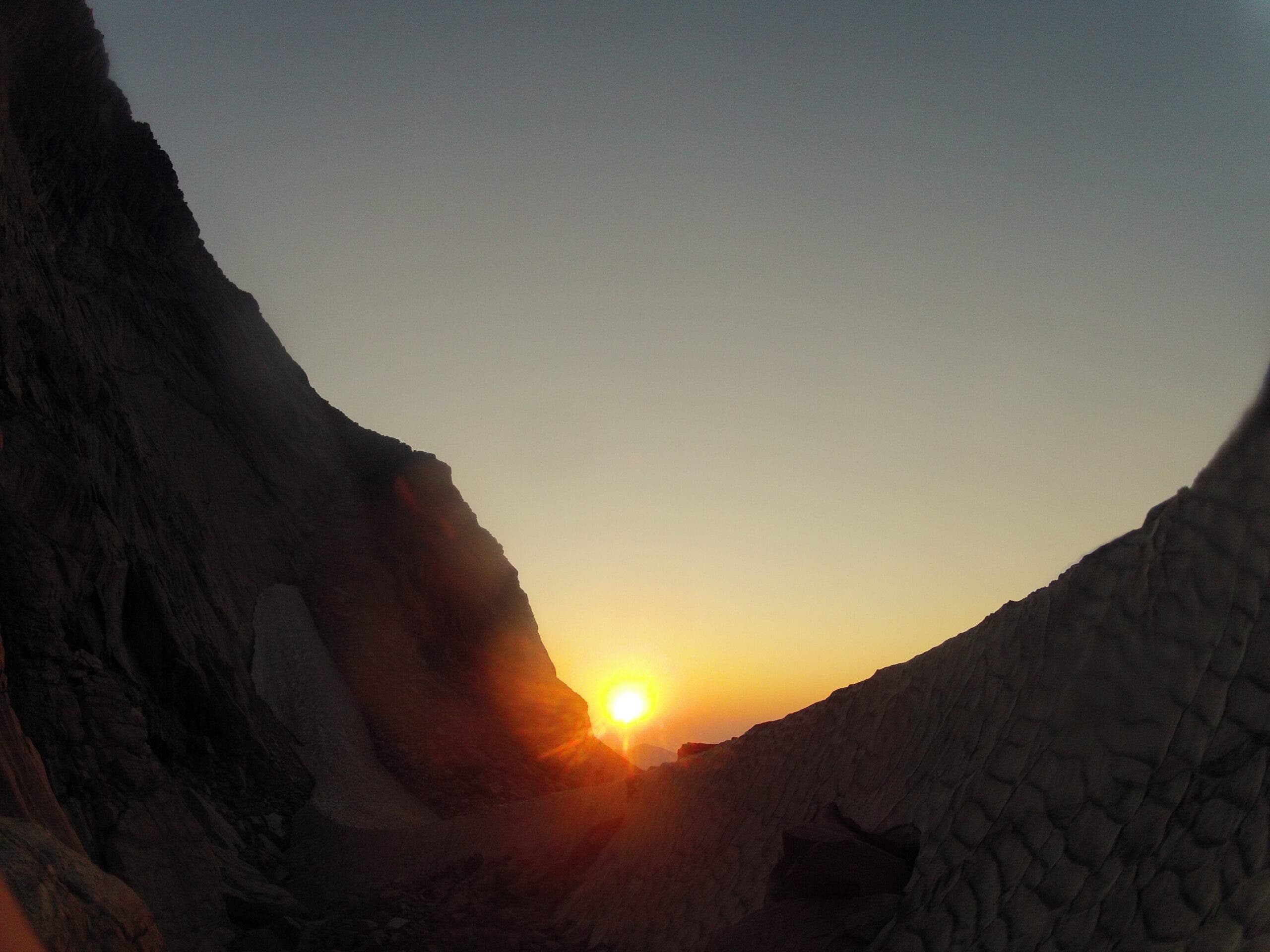 sunrise in the alpine