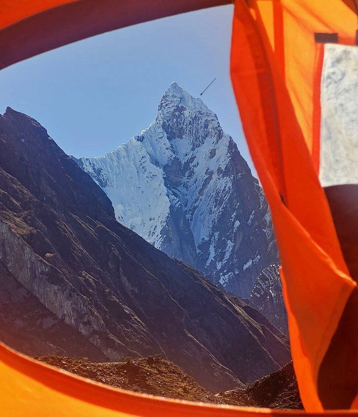 Jirishanca from the southwest.