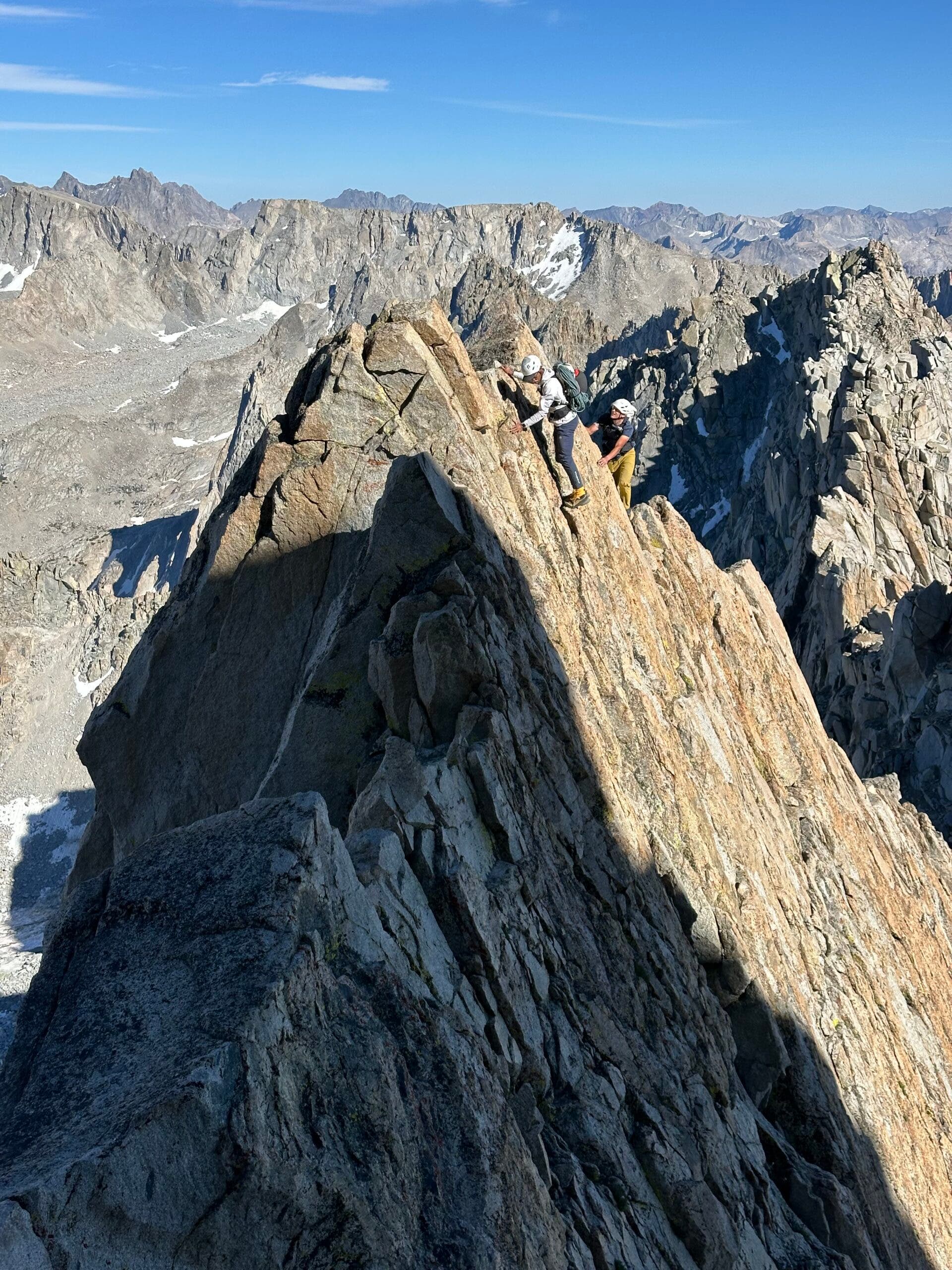 Two men climb the world's longest rock climb in California.