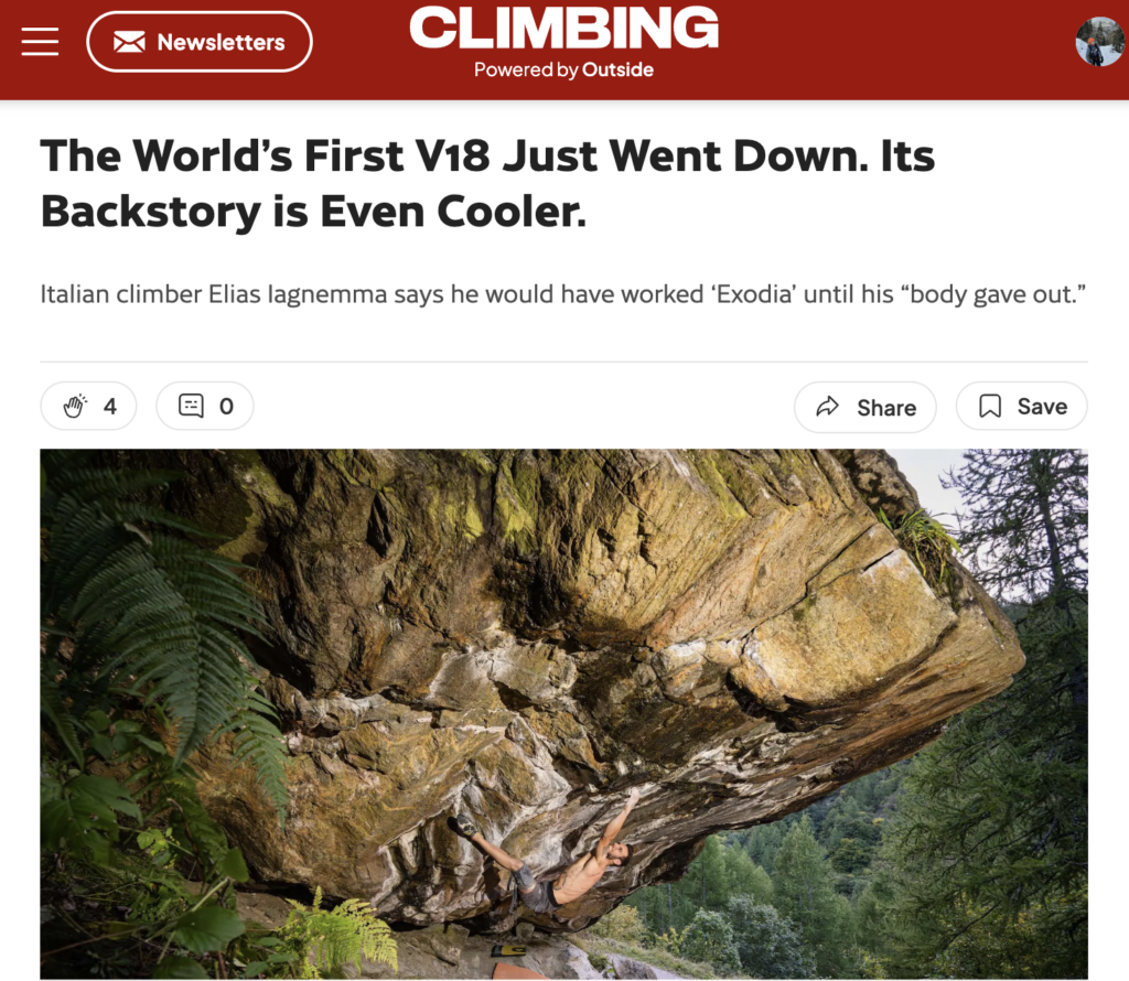 climbing.com story