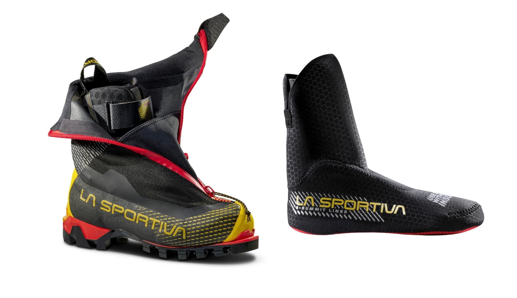 La Sportiva G-Summit shell and internal boot.