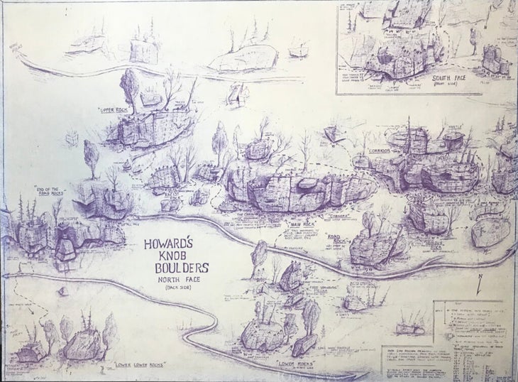 Howard Knob map by Joey Henson