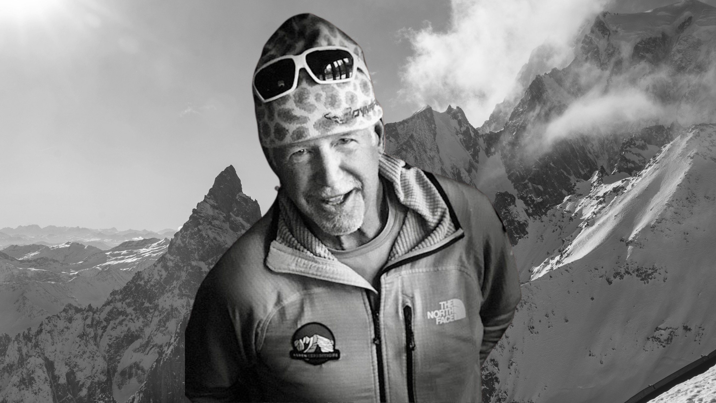 dick jackson with Mont Blanc as a background