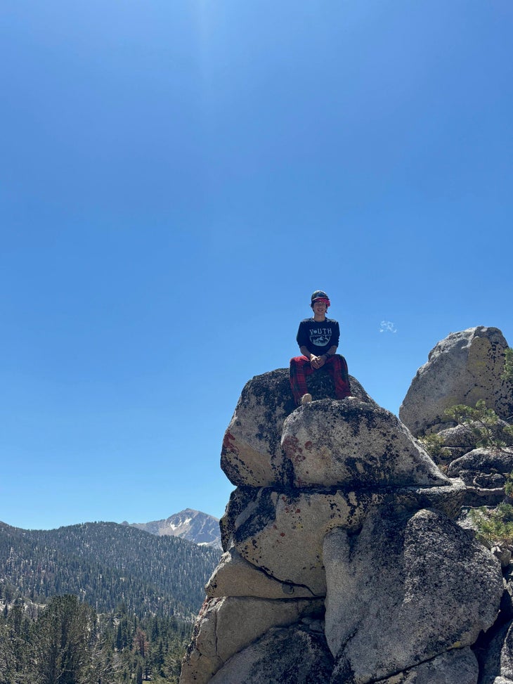 Noah Wiley at Freel Peak in South Lake Tahoe, last summer.