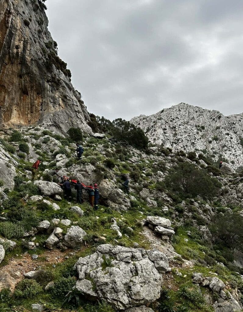 Kalymnos fall rescue operation