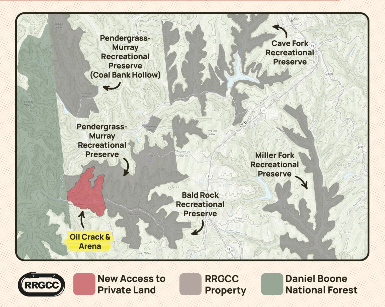 Oil Crack and Arena Crags to Reopen at Red River Gorge