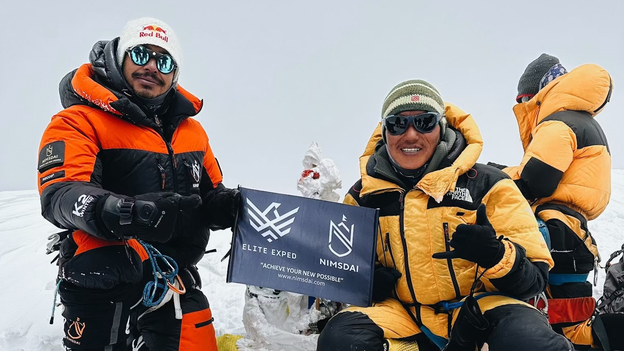 Photo: Climbing Magazine Nims Purja on an undated summit of Broad Peak during a past expedition