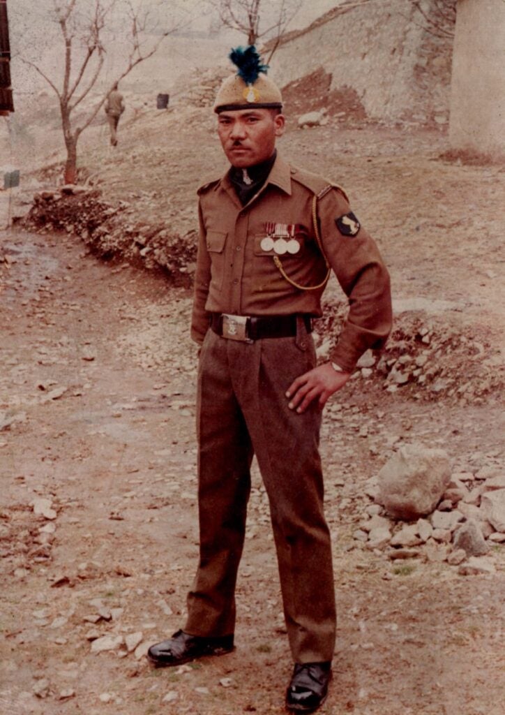 Dorje Morup in uniform