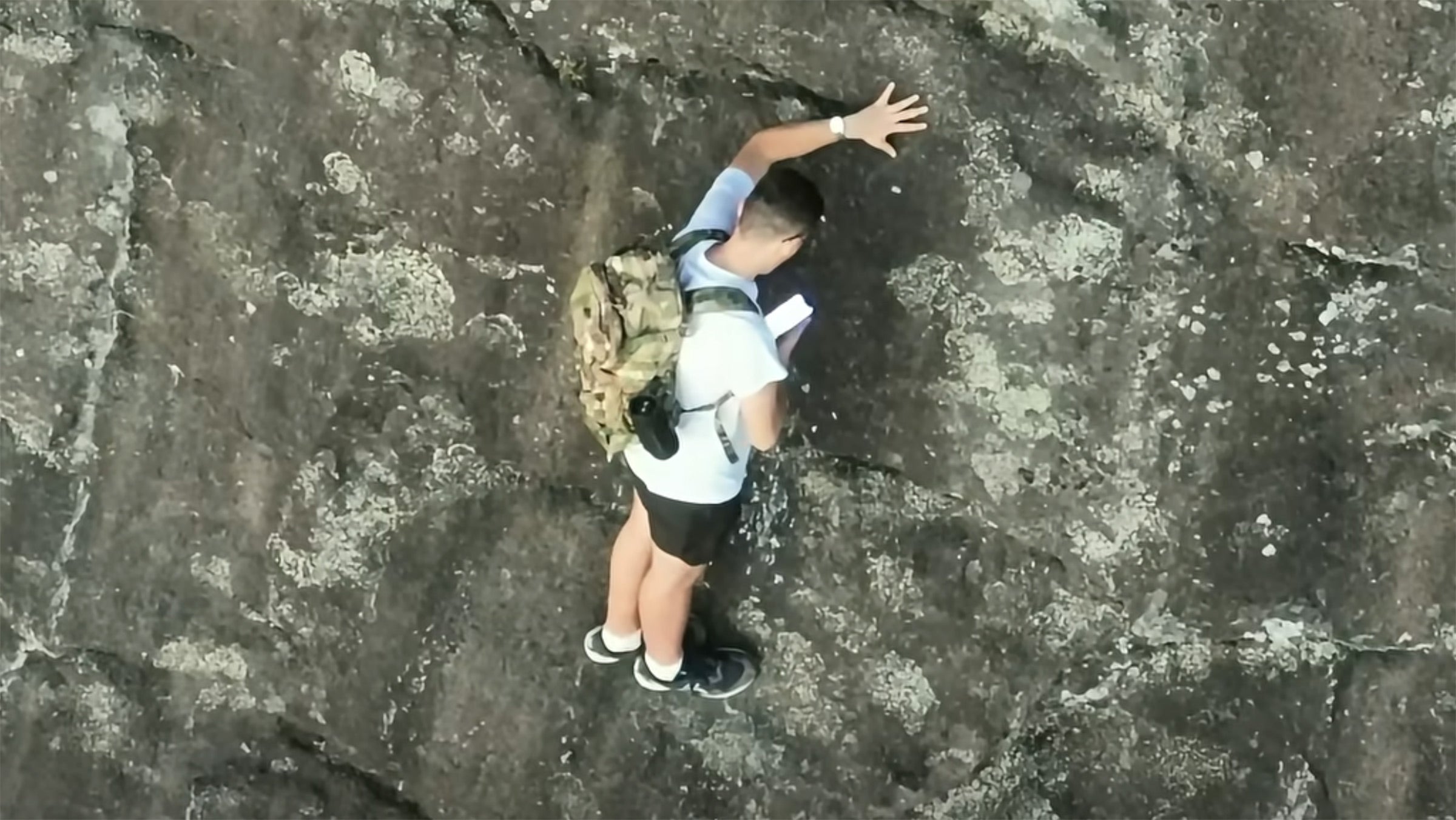 A Hiker Tried to Free Solo a Cliff in Georgia While Wearing Sneakers. Rescuers Saved Him.