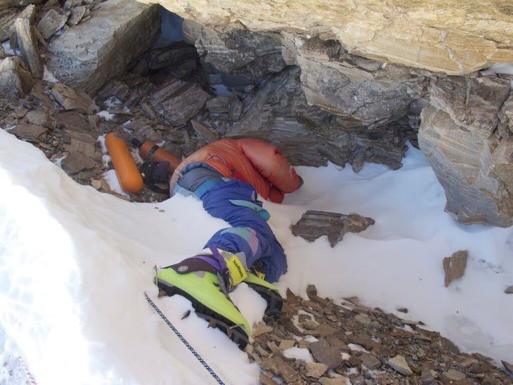 green boots on Everest