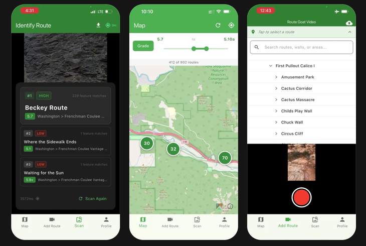 RouteGoat app