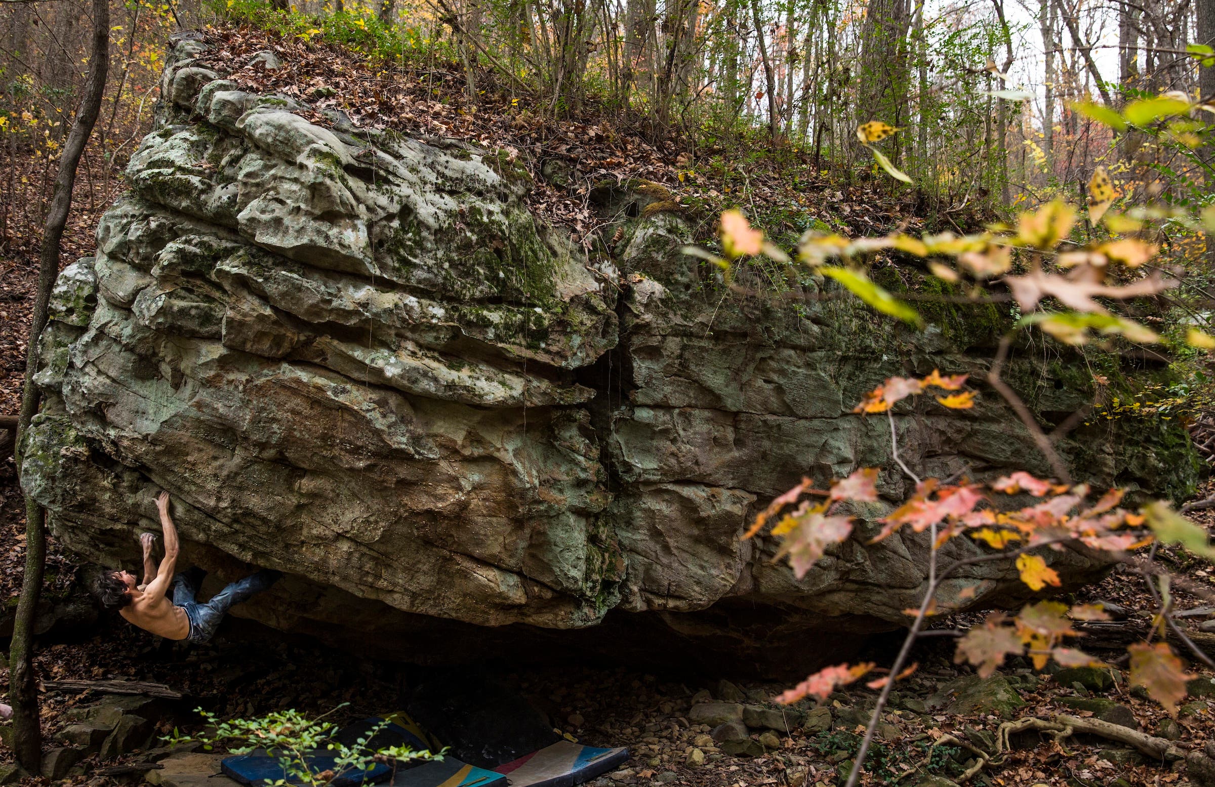 bouldering in Chattanooga