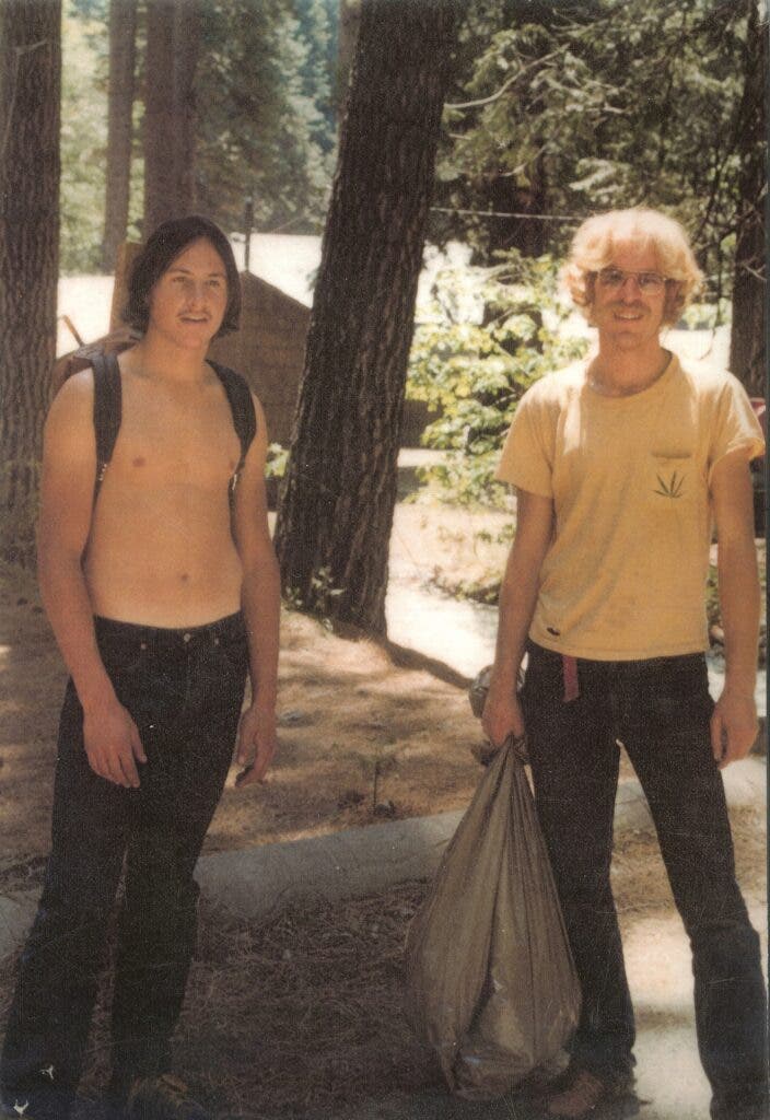two men in the 1970s in yosemite