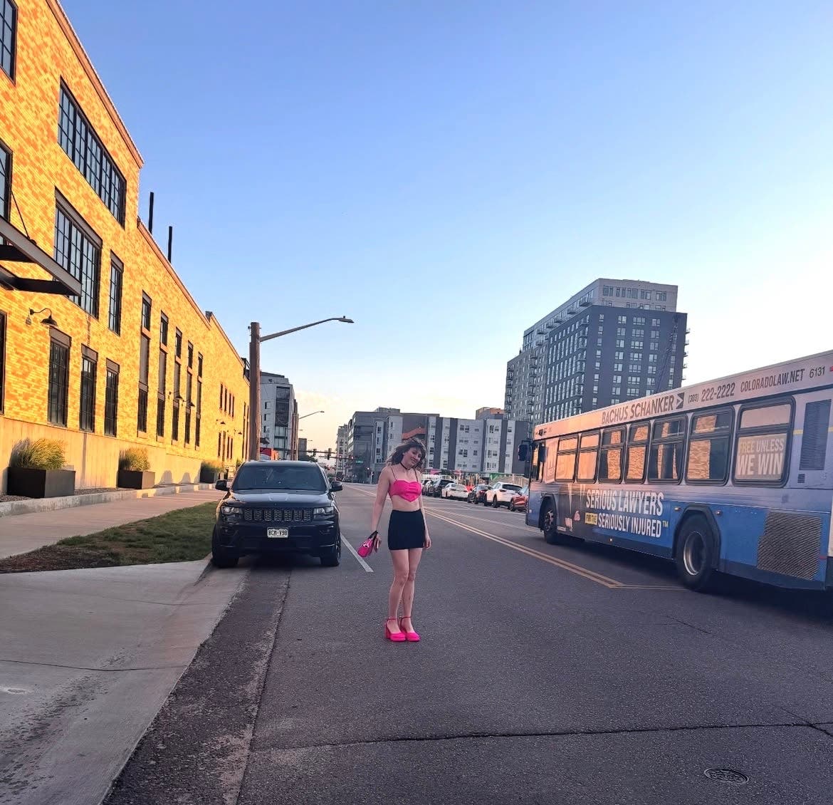 The author in Denver